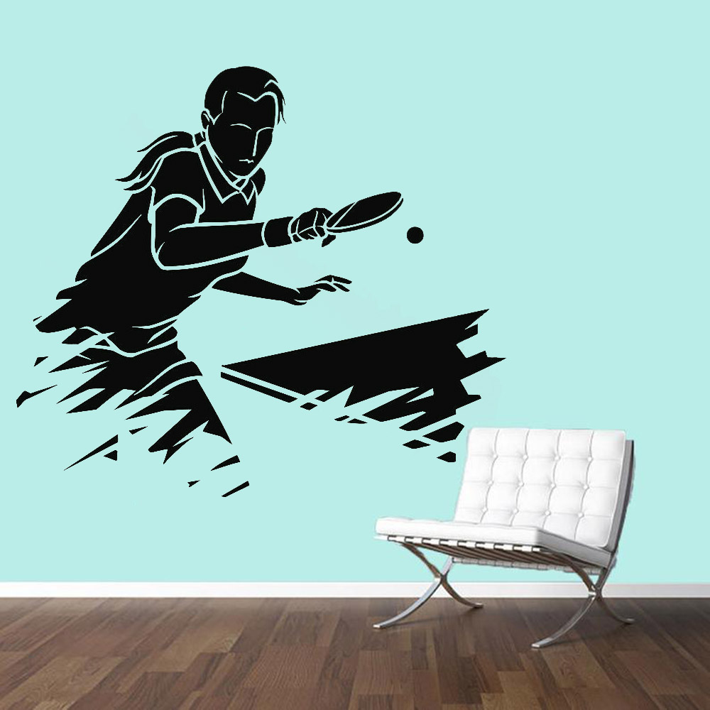 Table Tennis Live - Autocollant mural de sport de Ping-Pong,