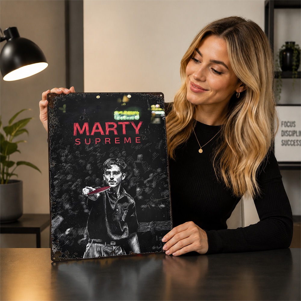 Affiche en aluminium personnal - Table Tennis Marty Supreme avis et prix