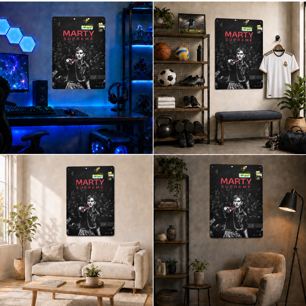 Affiche en aluminium personnal - Table Tennis Marty Supreme avis et prix