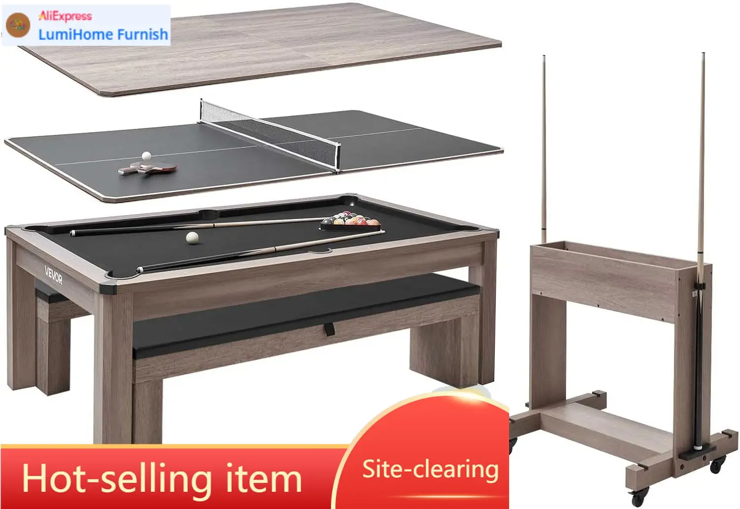Table de jeux multifonction 3- - Table Tennis Live avis et prix