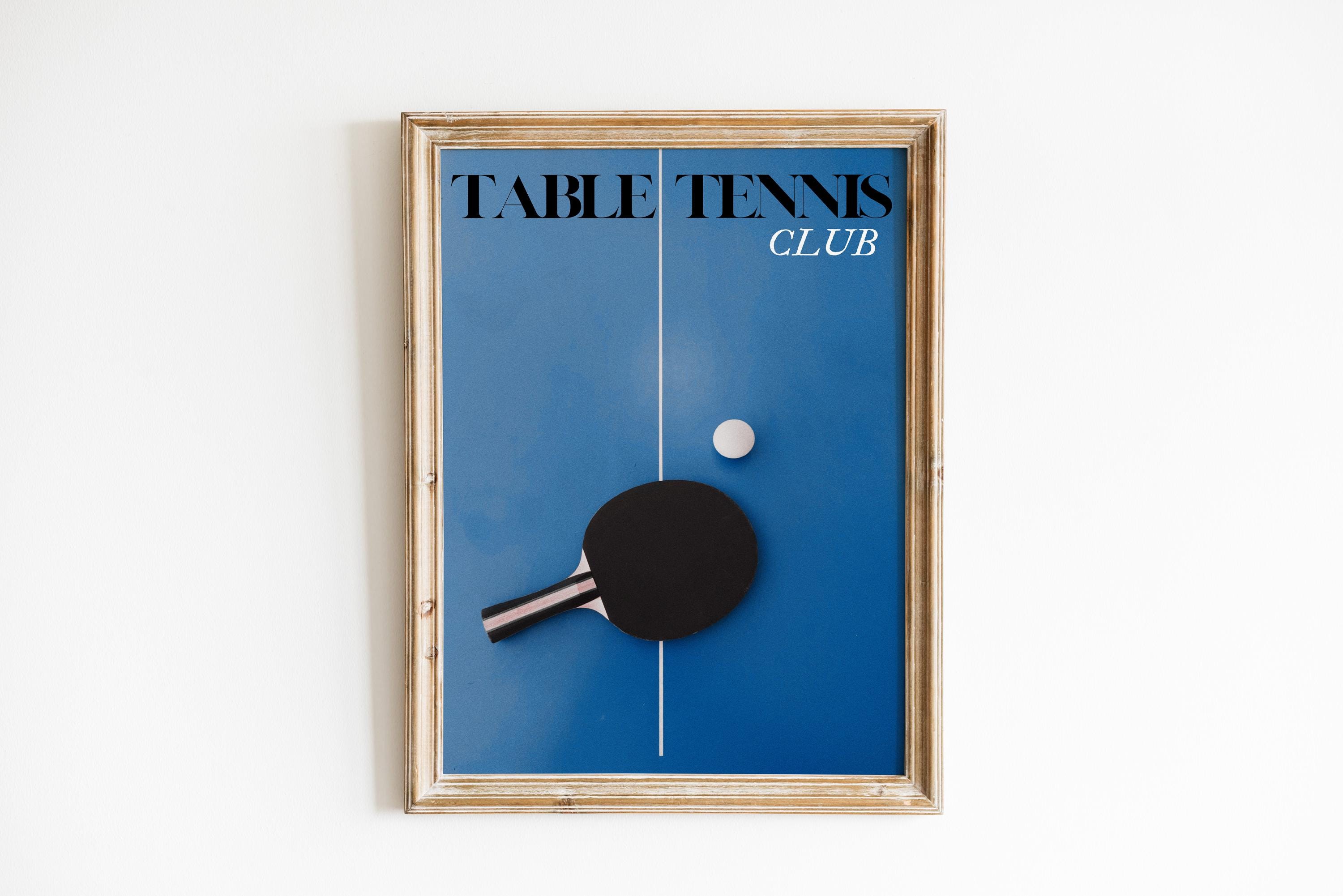 Affiche rétro de billard, bask - Table Tennis Live avis et prix