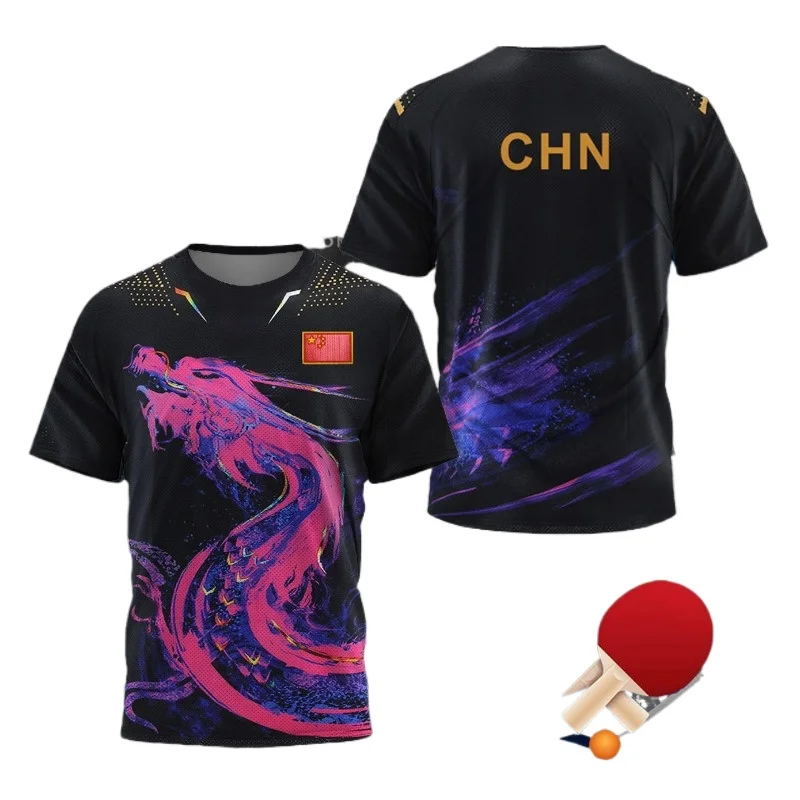 T-shirt graphique Dragon de Ch - Table Tennis Japanese avis et prix