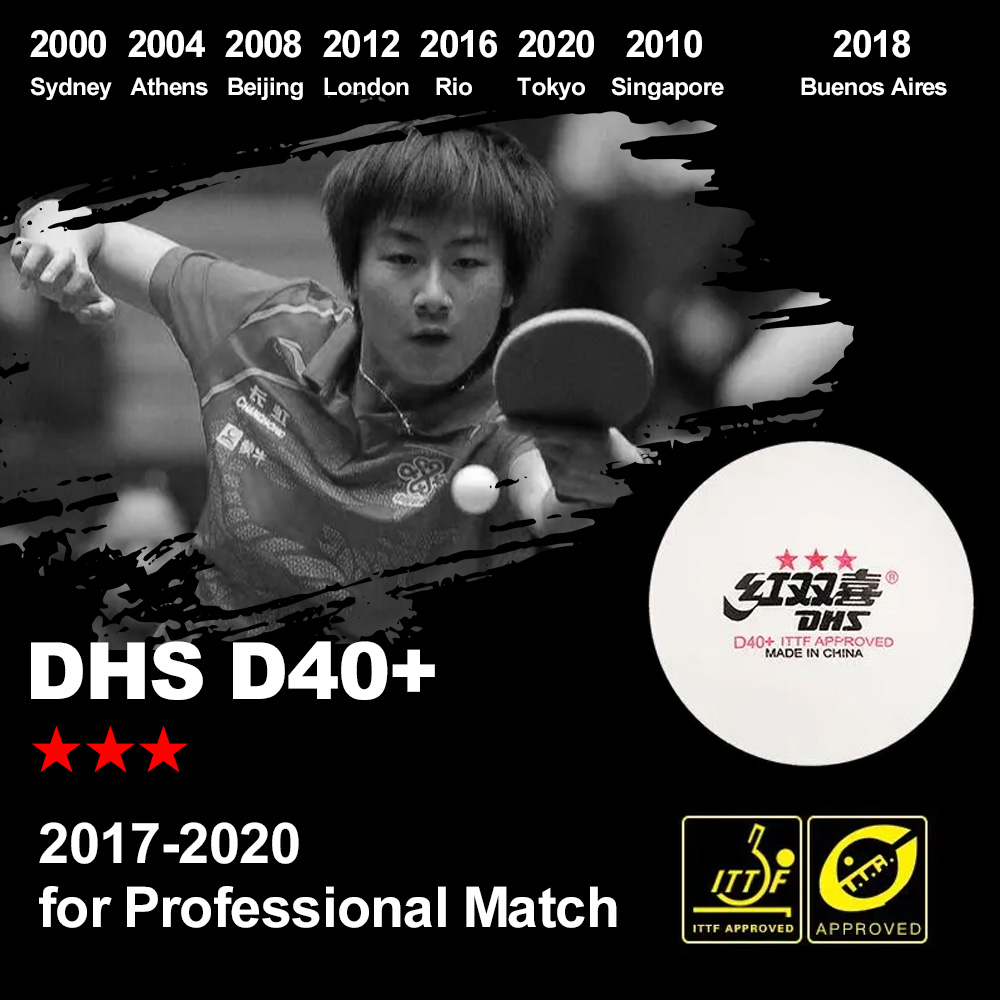 Balles de Ping-Pong DHS D40 +  - Table Tennis Robot avis et prix